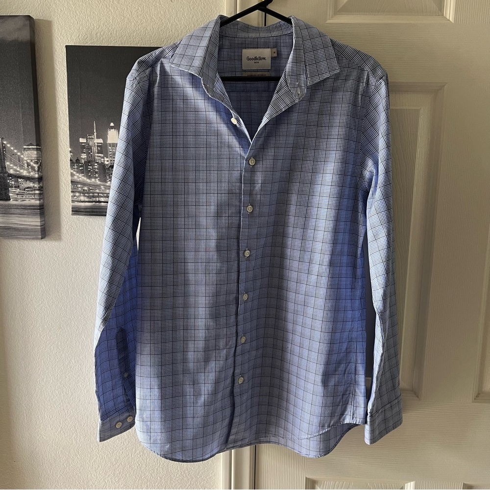 Goodfellow & Co Blue Checkered Men's Shirt